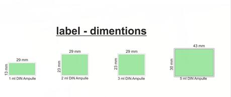 Fornitura per studenti con penna a sfera per etichettatrice con adesivo per fiala orizzontale