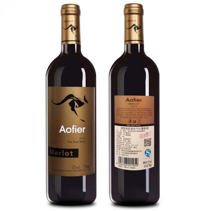 Applicatore di etichette adesive su due / un lato Attrezzatura per etichettatrice di bottiglie di vetro / plastica