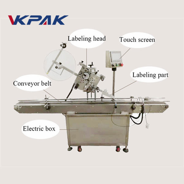 Etichettatrice automatica per accendino applicatore di etichette a superficie piatta con occhio elettrico