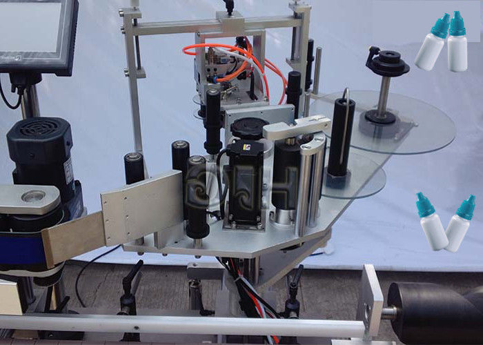 Etichettatrice rotonda della bottiglia dell'autoadesivo verticale dei lati della parte superiore/inferiore della Cina con il fornitore automatico