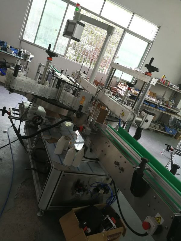 Etichettatrice adesiva autoadesiva anteriore e posteriore, applicatore di etichette per bottiglie