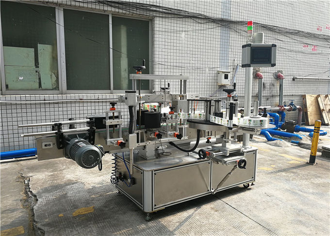 Etichettatrice autoadesiva per bottiglie piatte, macchina applicatrice di etichette per bottiglie