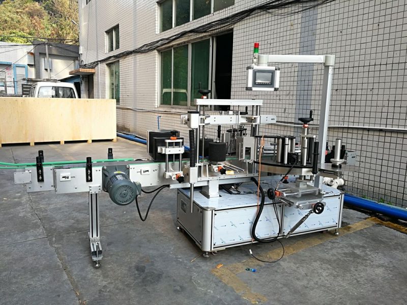 Cina Macchina per adesivi per etichette anteriori e posteriori per fornitore di bottiglie ovali e rettangolari